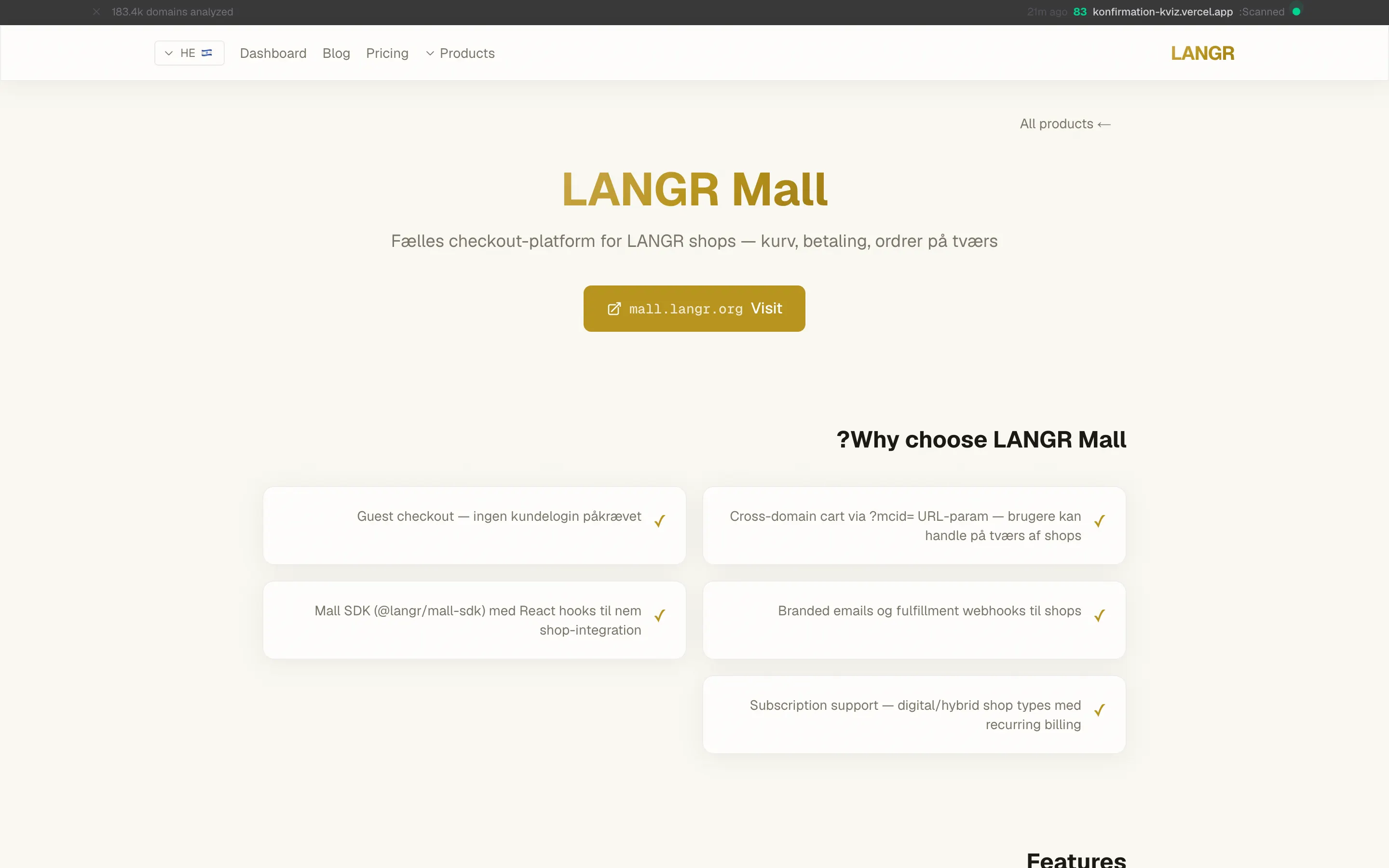 LANGR Mall
