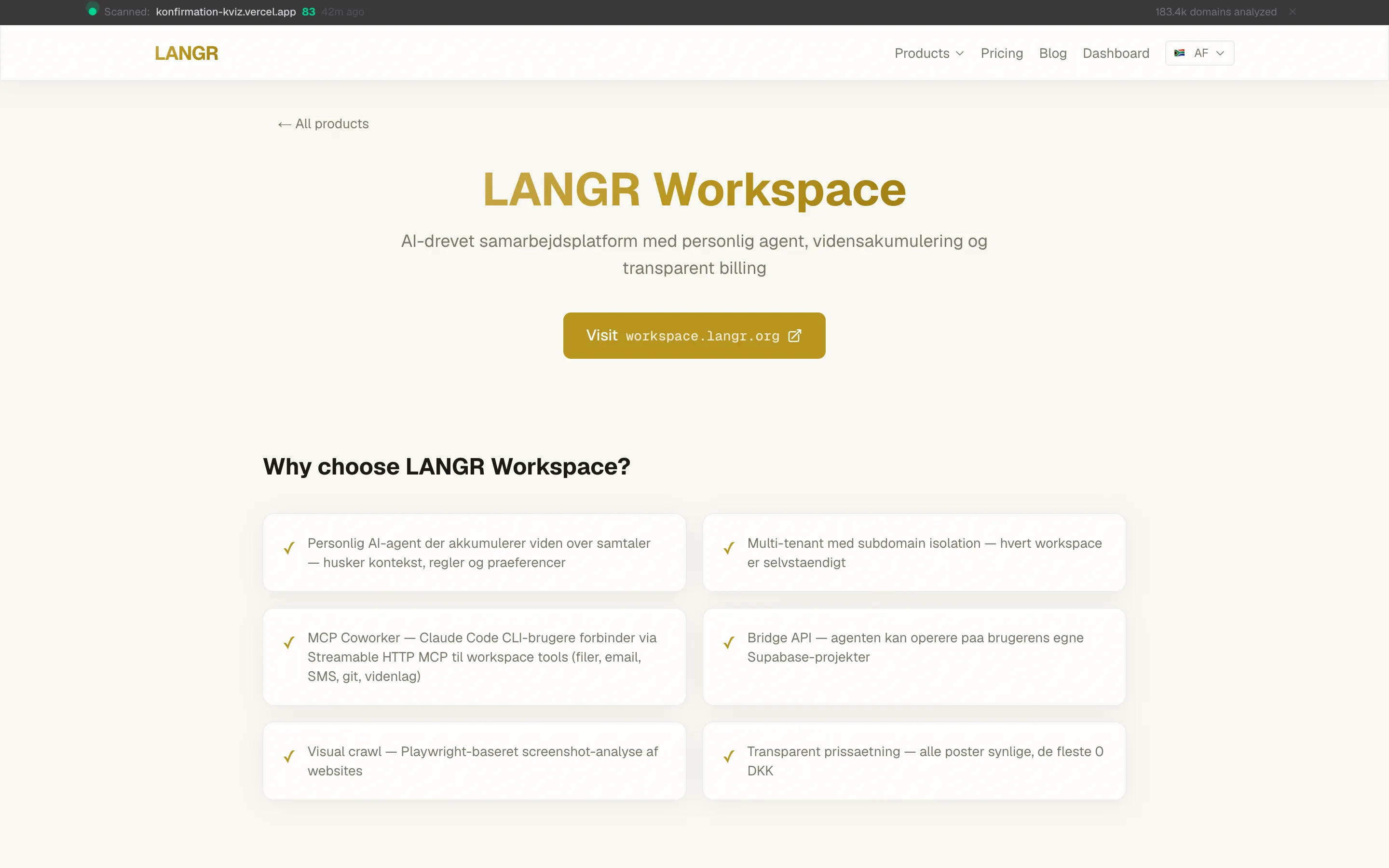 LANGR Workspace