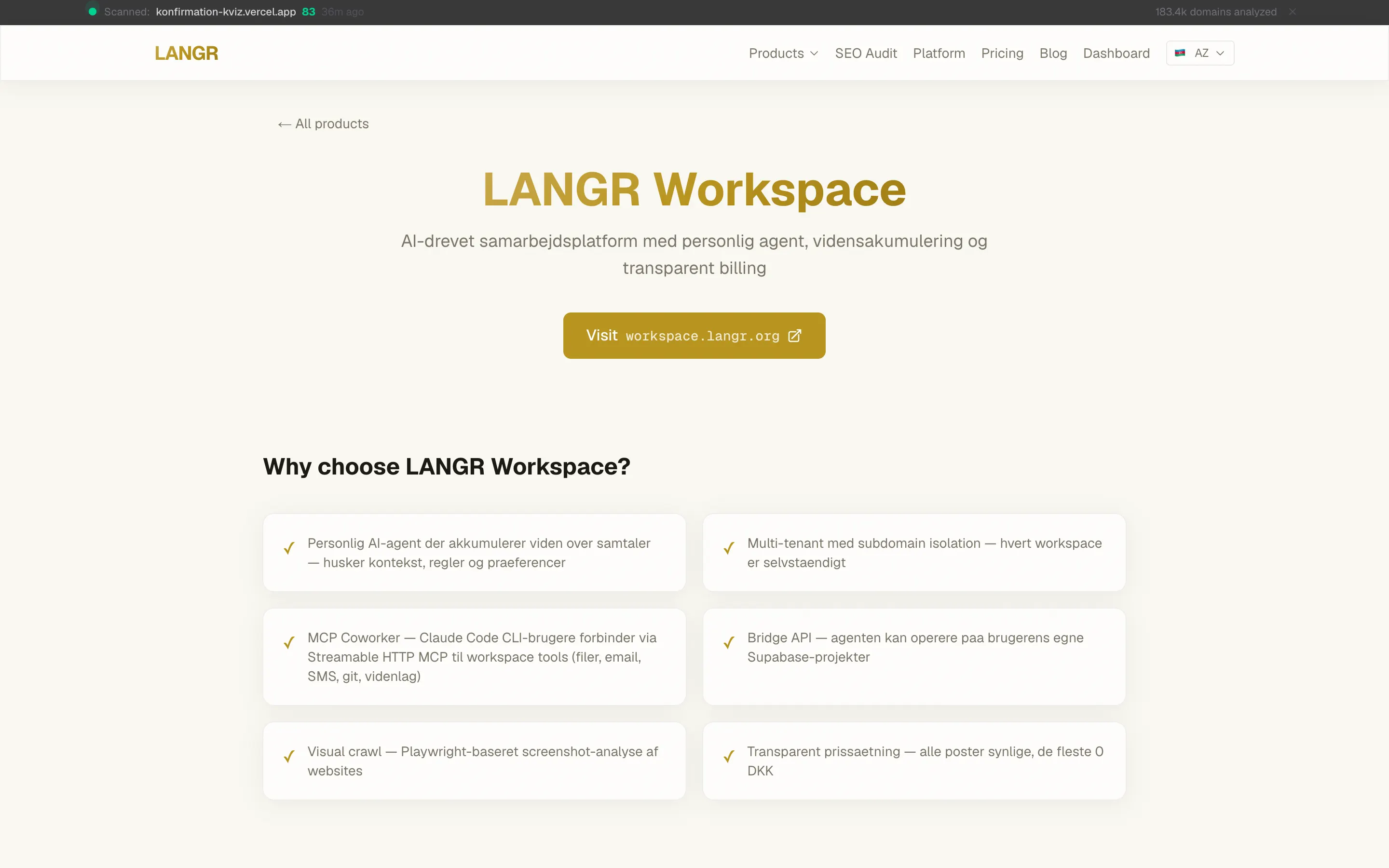 LANGR Workspace