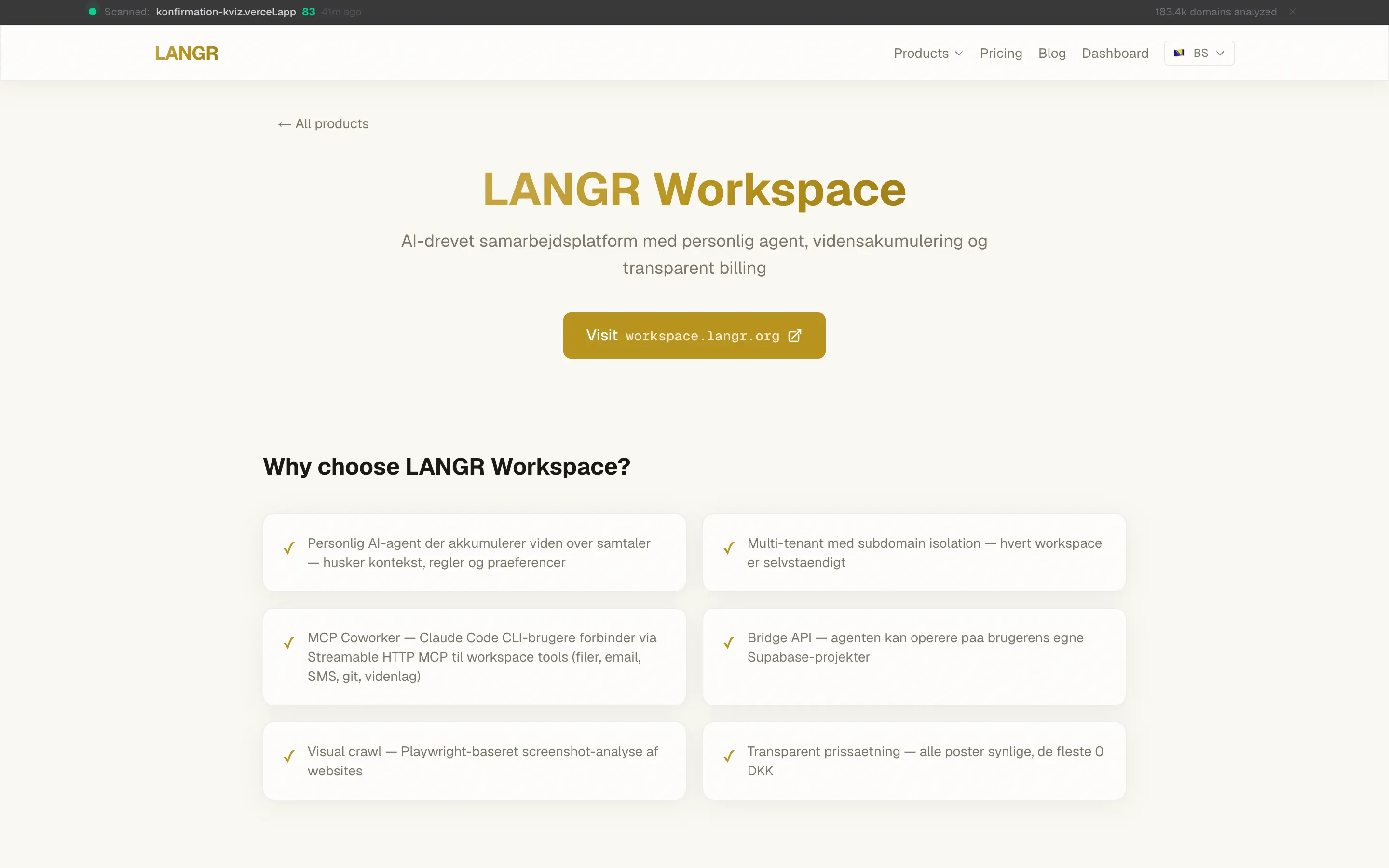 LANGR Workspace