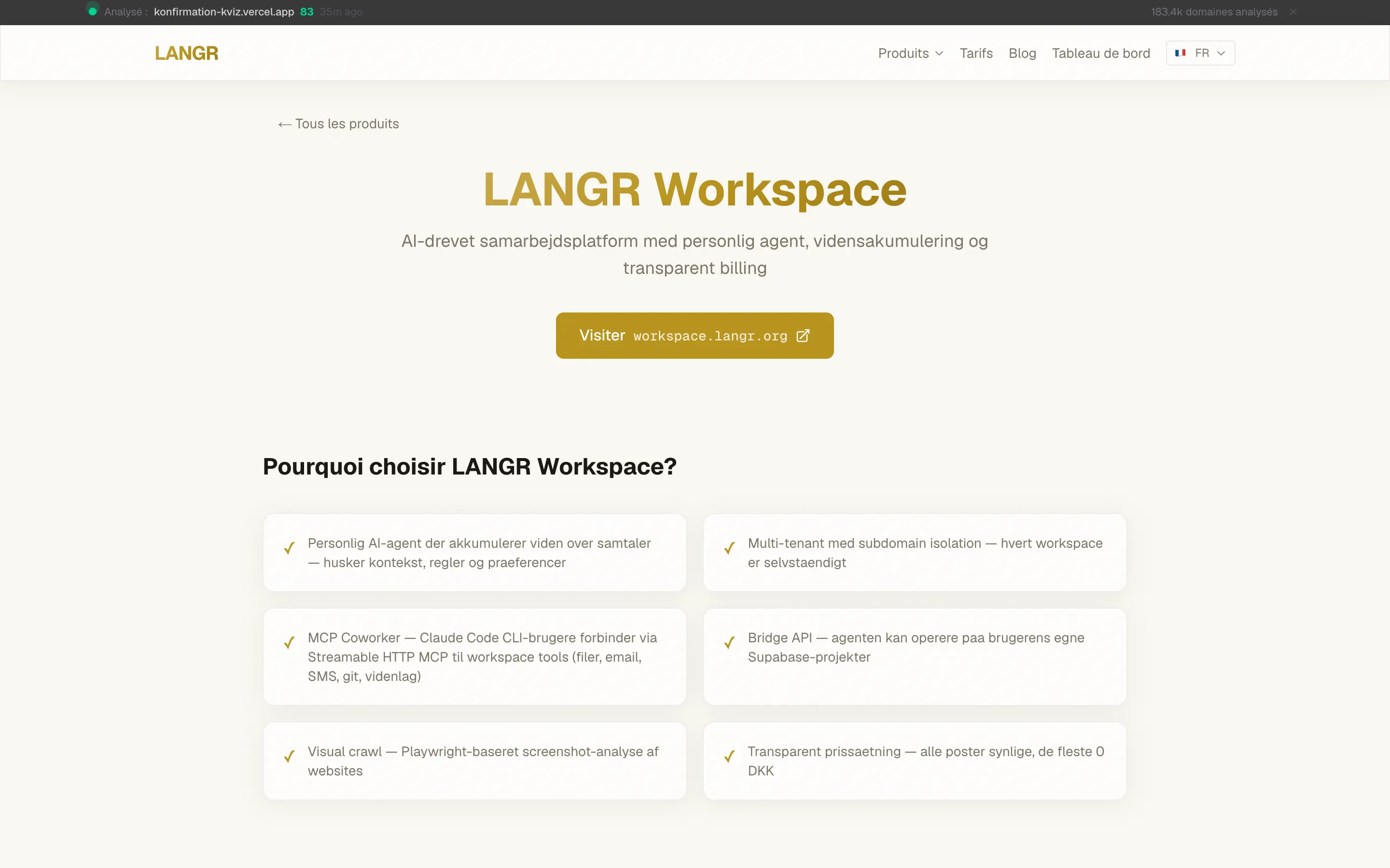 LANGR Workspace