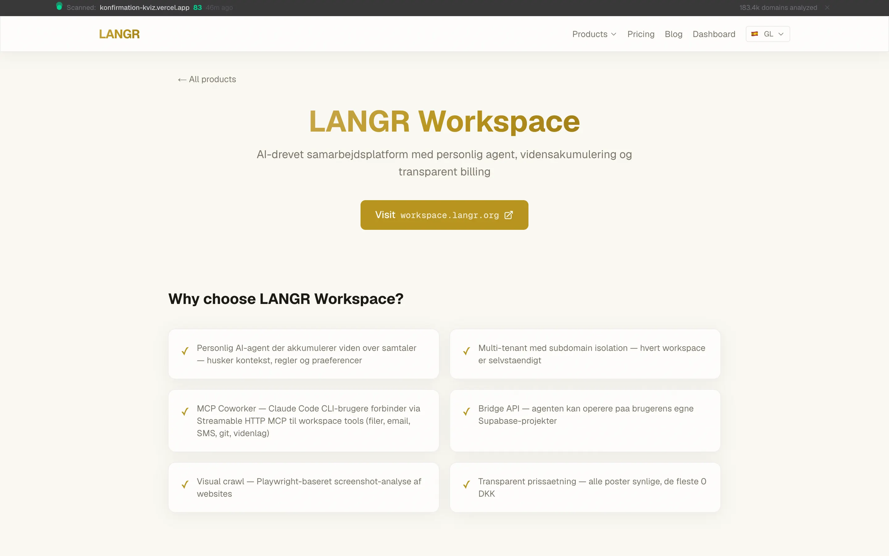 LANGR Workspace