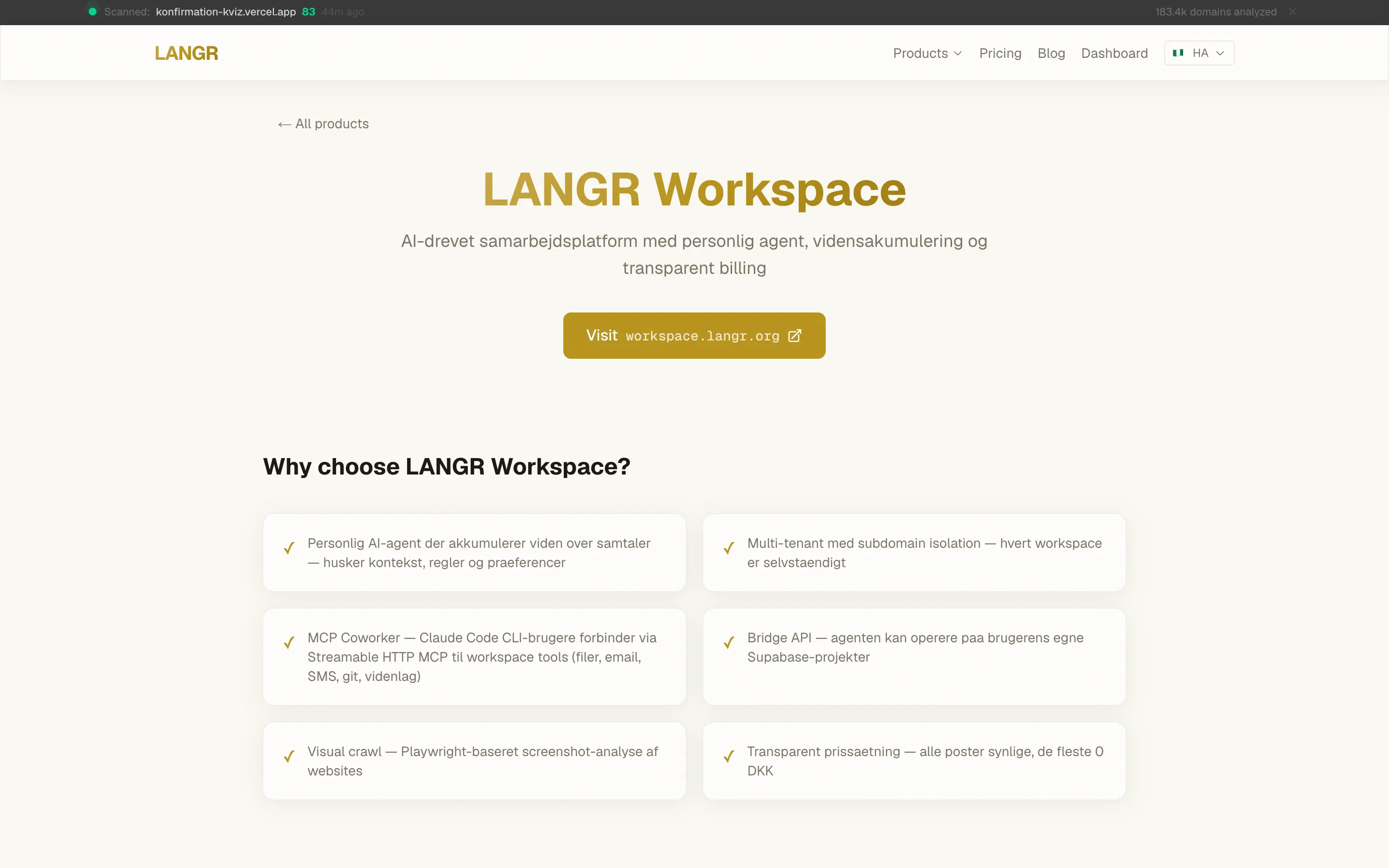 LANGR Workspace