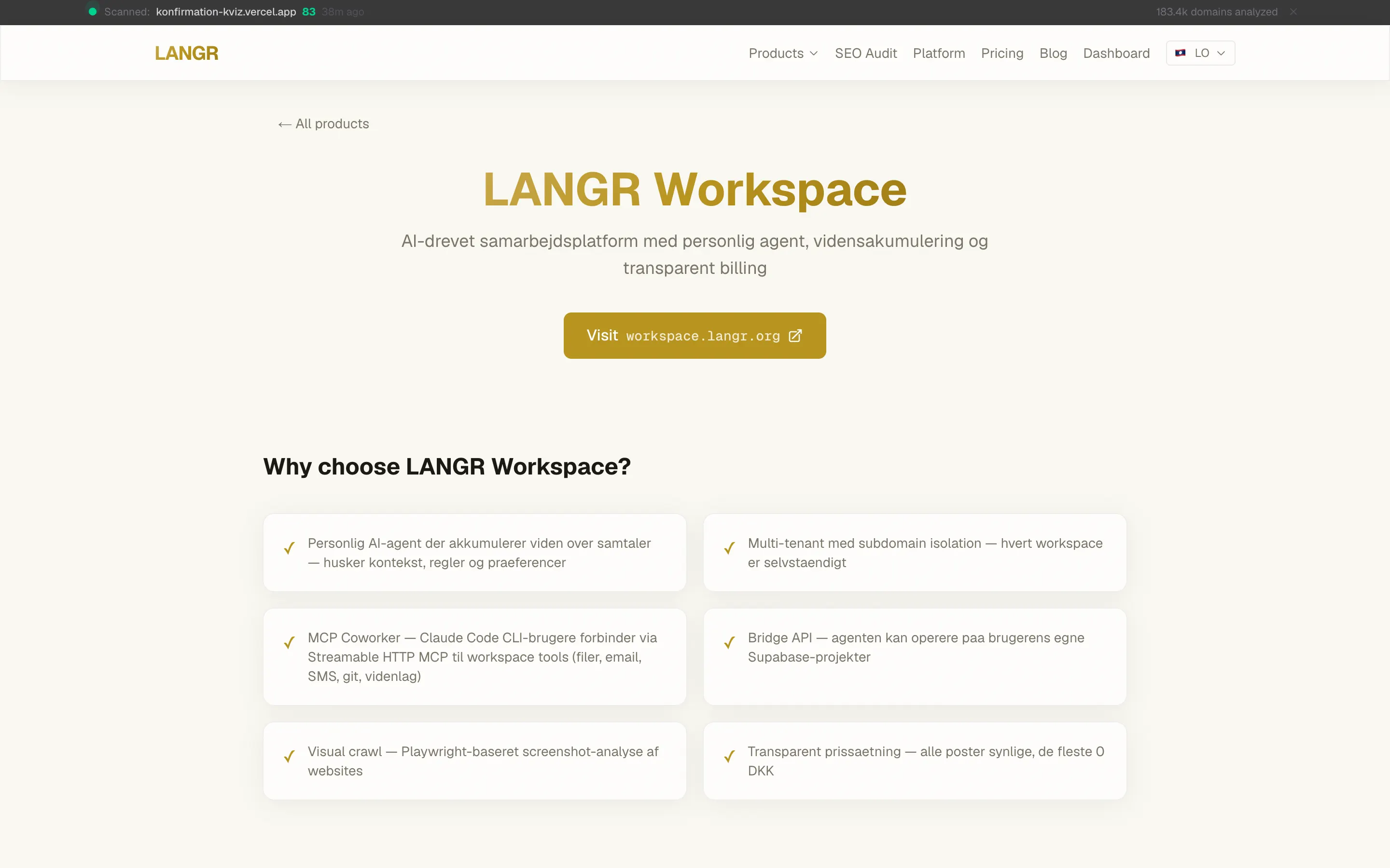LANGR Workspace