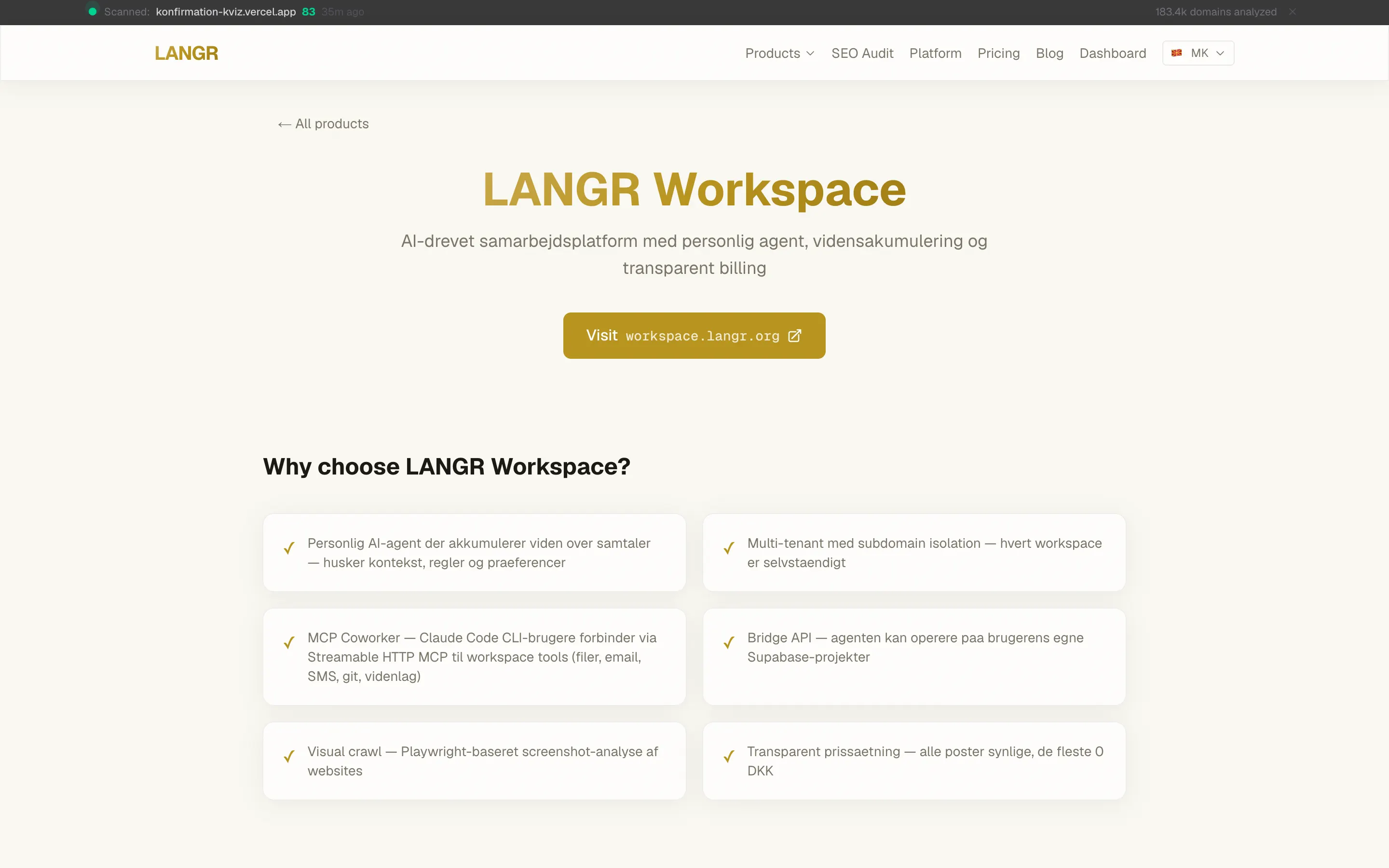 LANGR Workspace