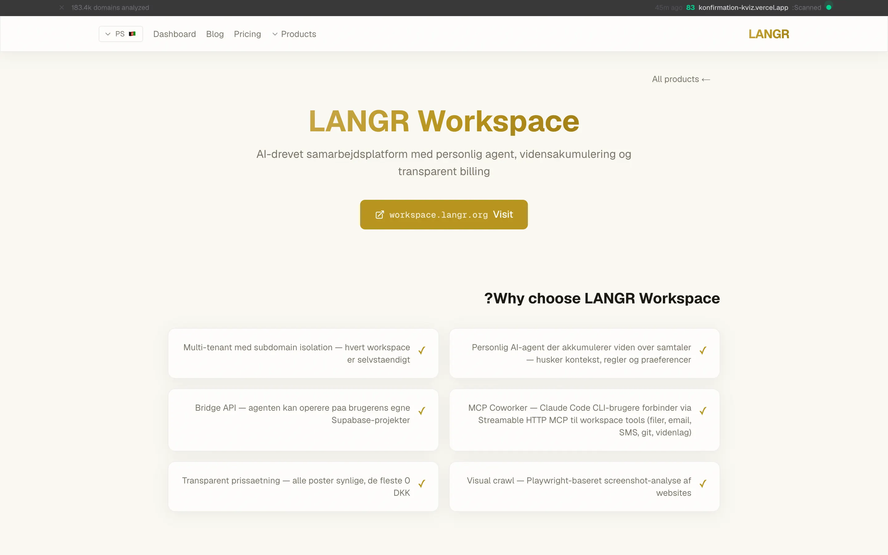 LANGR Workspace