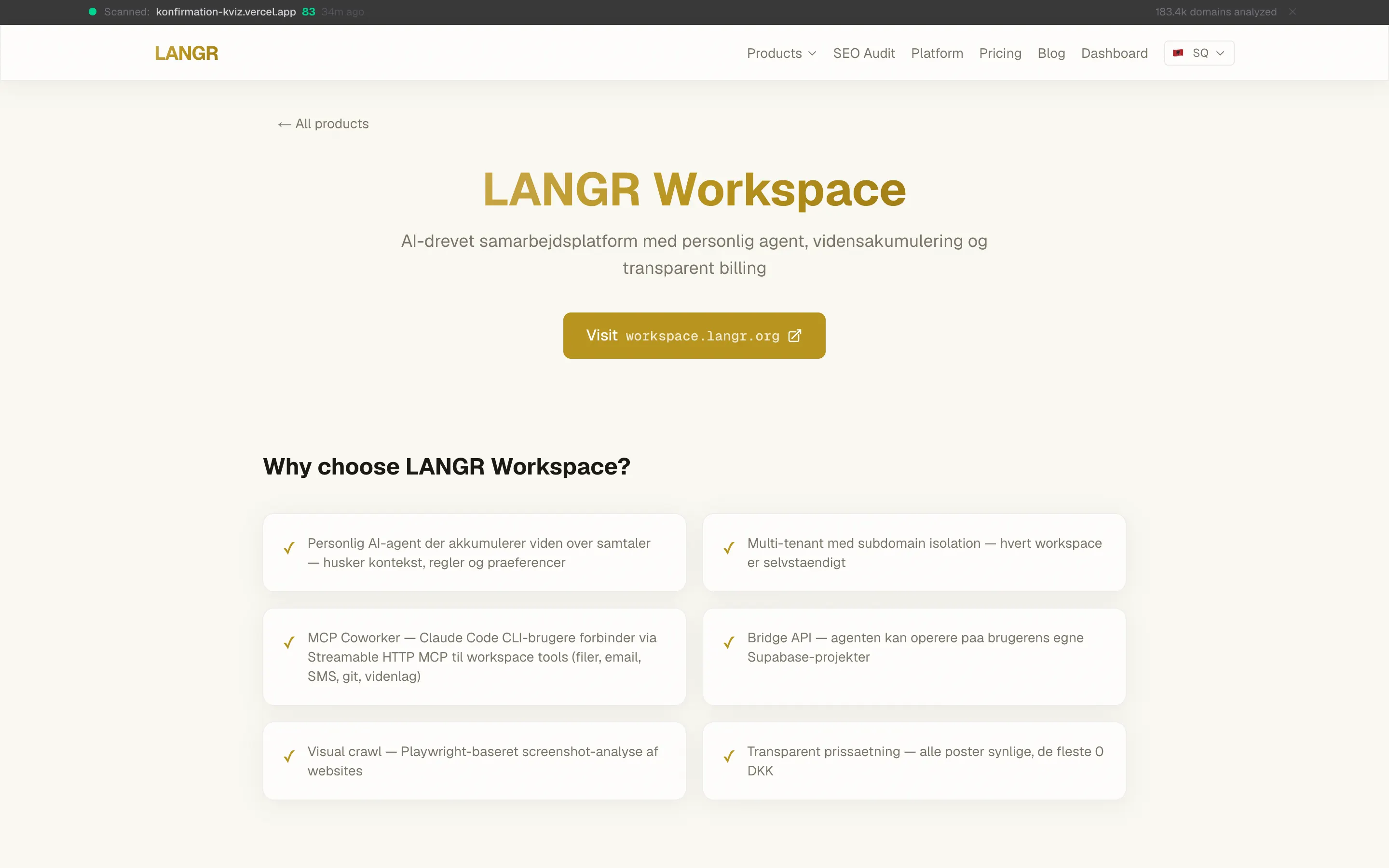LANGR Workspace