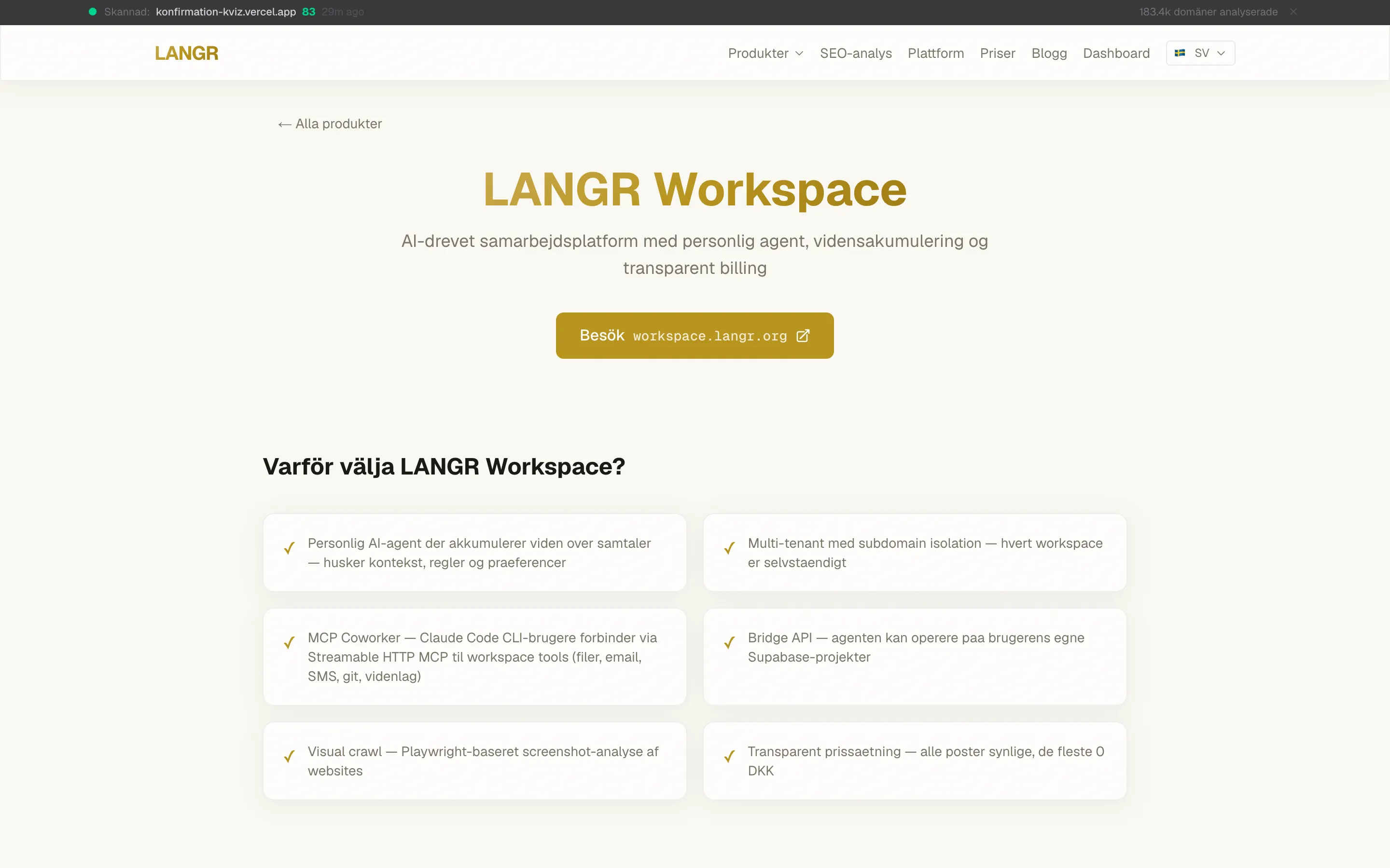 LANGR Workspace