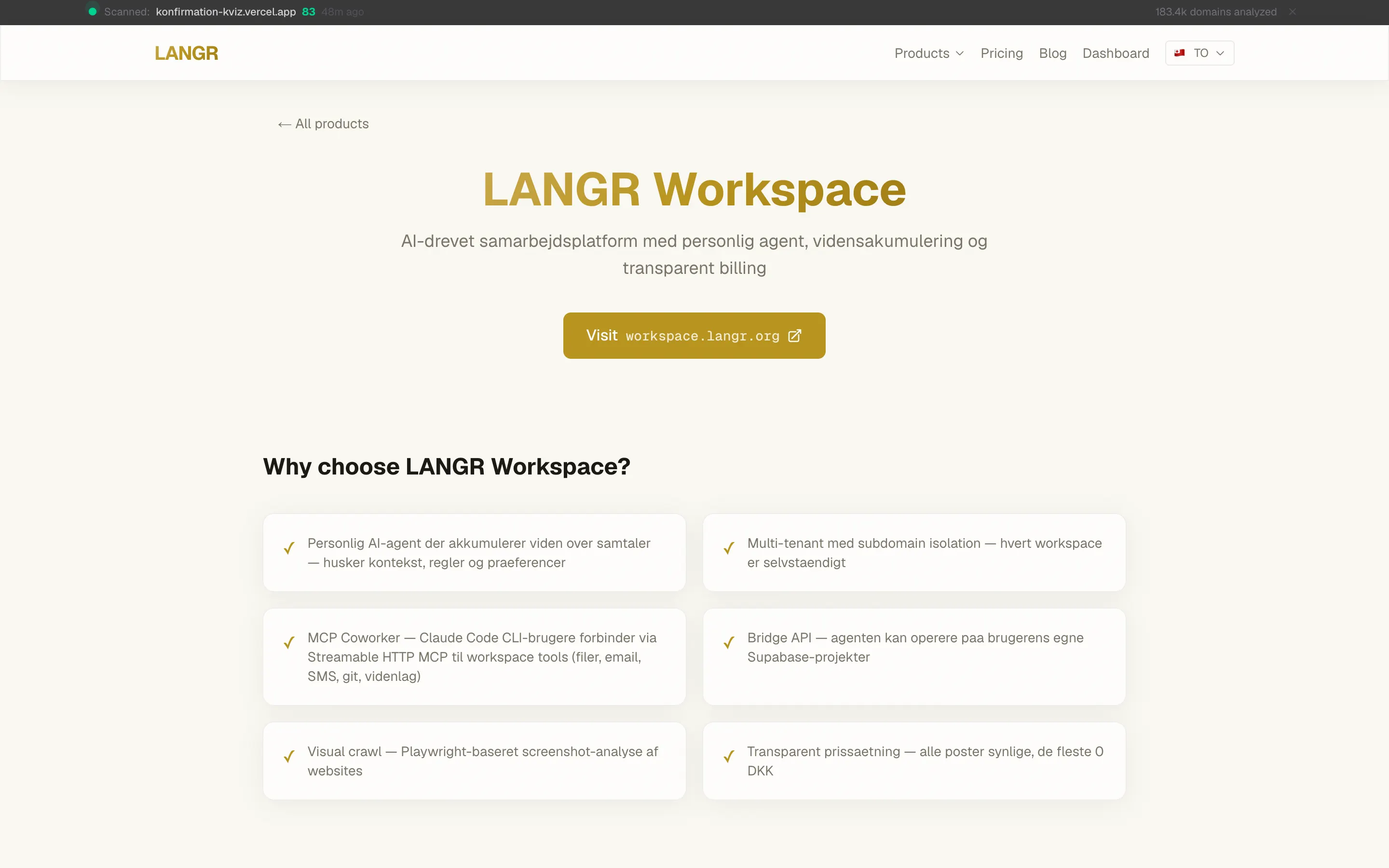 LANGR Workspace