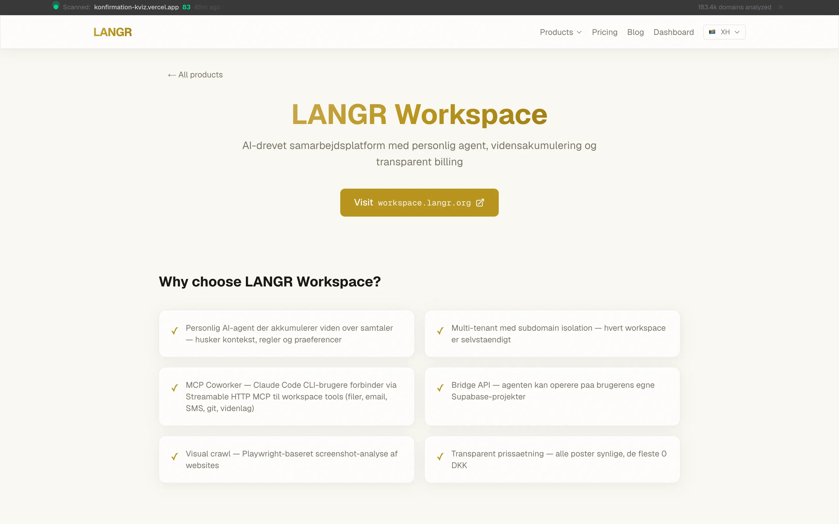 LANGR Workspace
